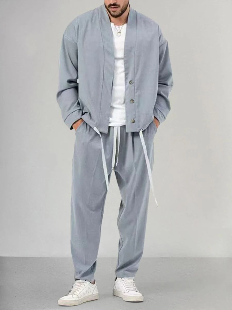 Auberon® | Classic Cardigan And Trousers Set - Image 3