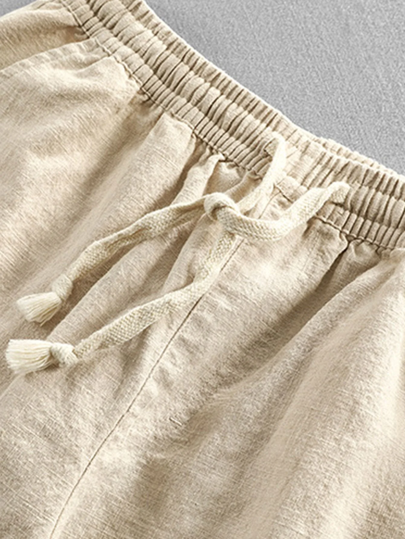 Audric® | Linen Cotton Blend Cropped Pants - Image 9