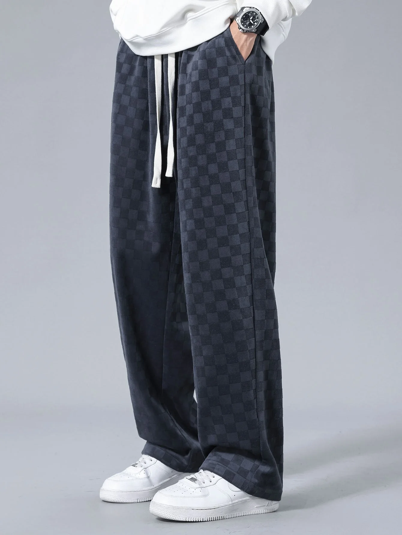 Audrie® | Checkerboard Straight Leg Pants - Image 2