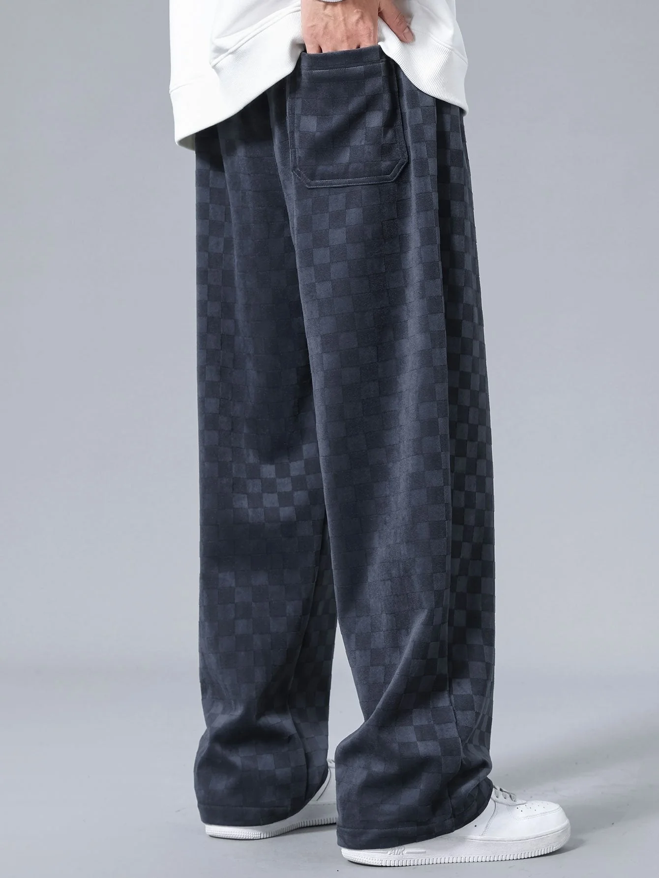 Audrie® | Checkerboard Straight Leg Pants - Image 4