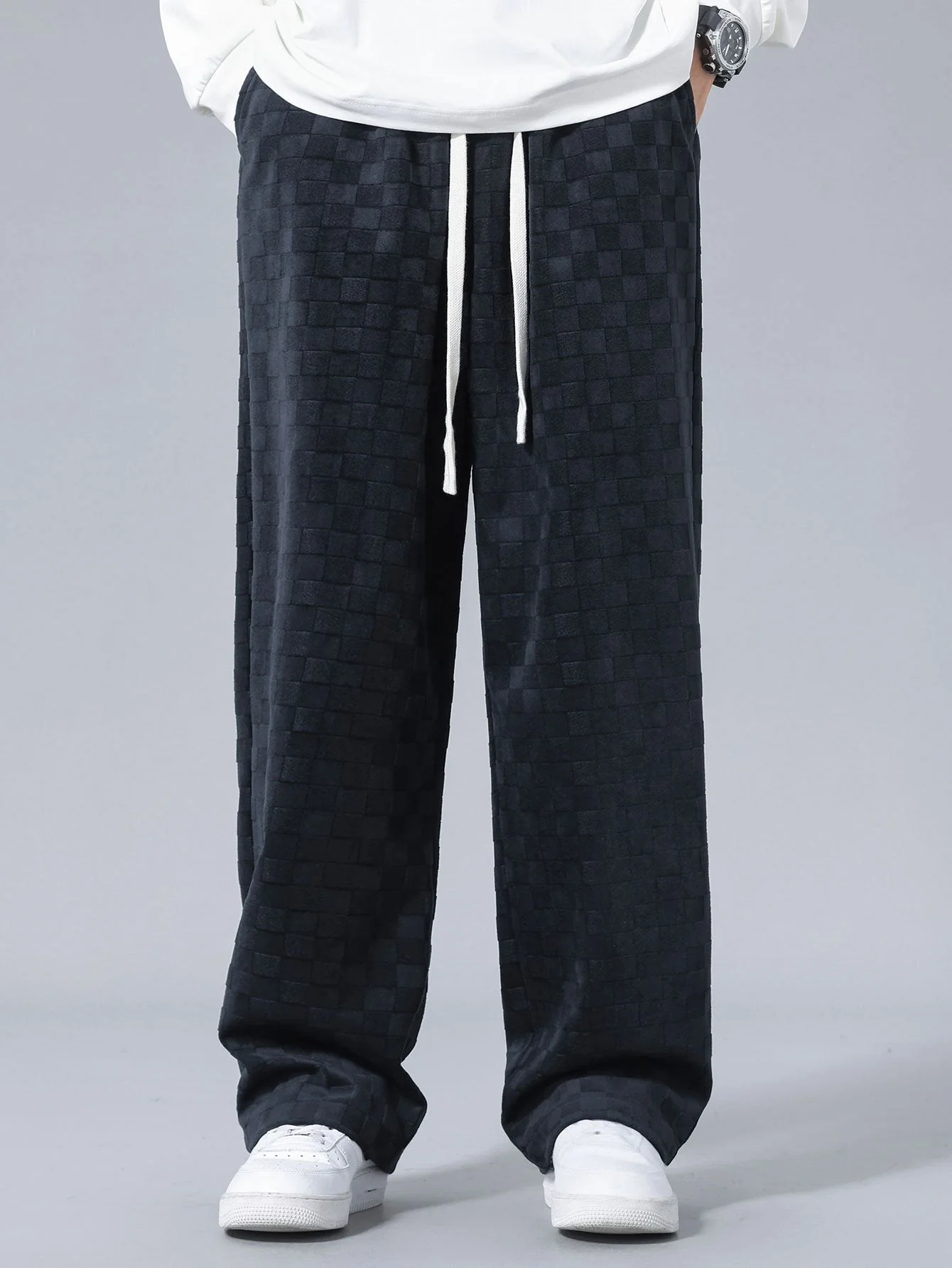 Audrie® | Checkerboard Straight Leg Pants - Image 7