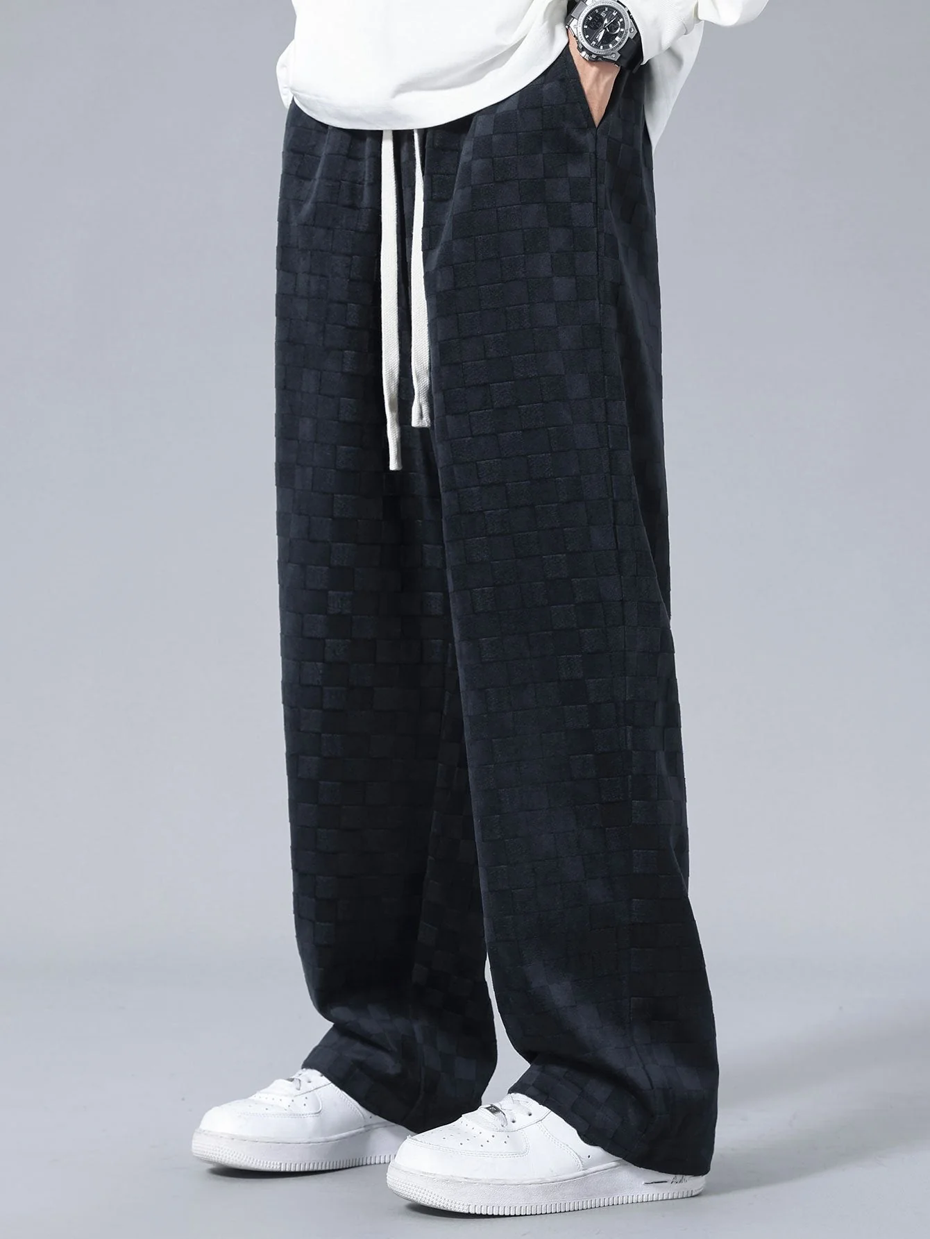 Audrie® | Checkerboard Straight Leg Pants - Image 8