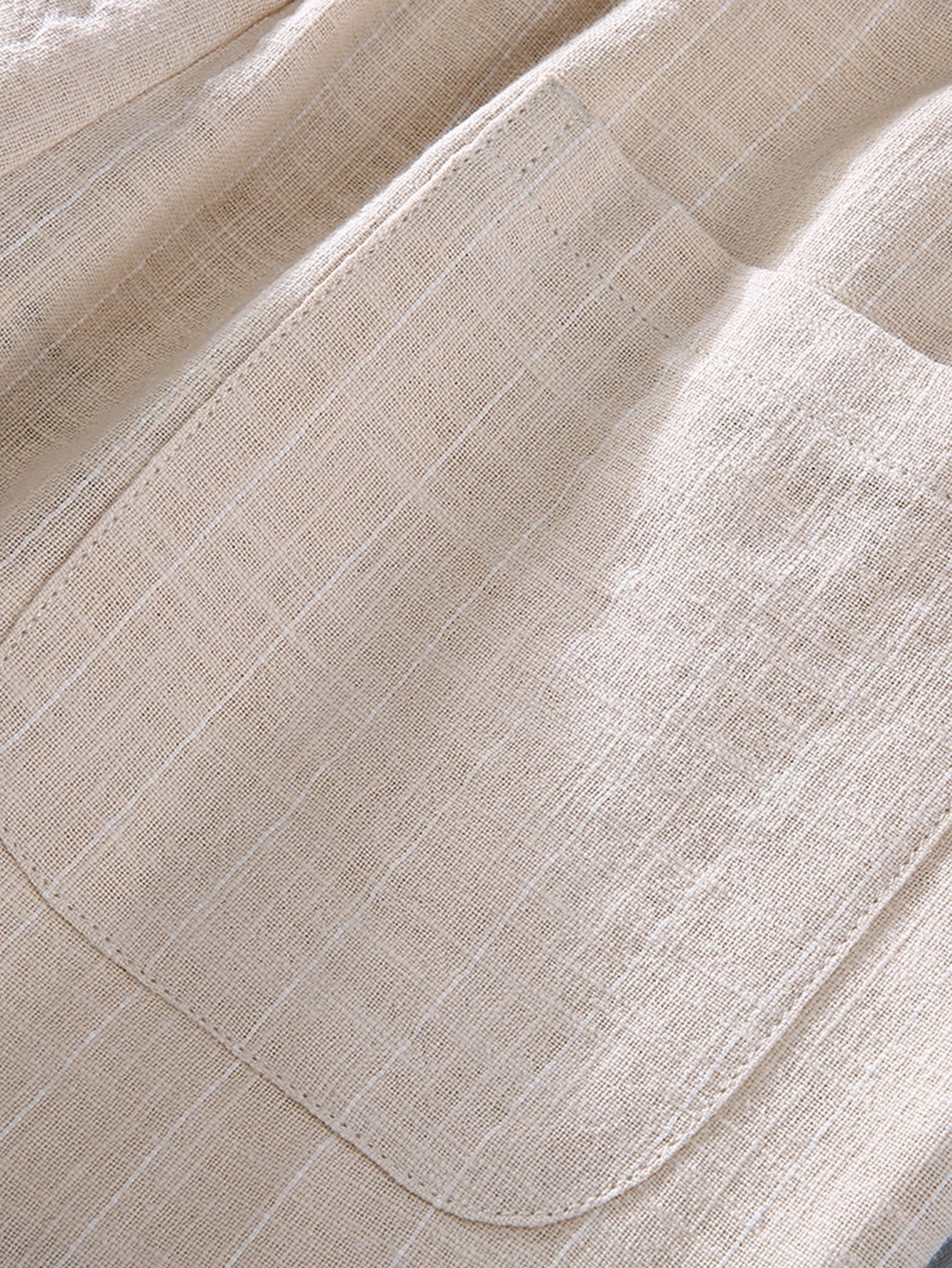 Audy® | Striped Linen Cotton Blend Cropped Pants - Image 9
