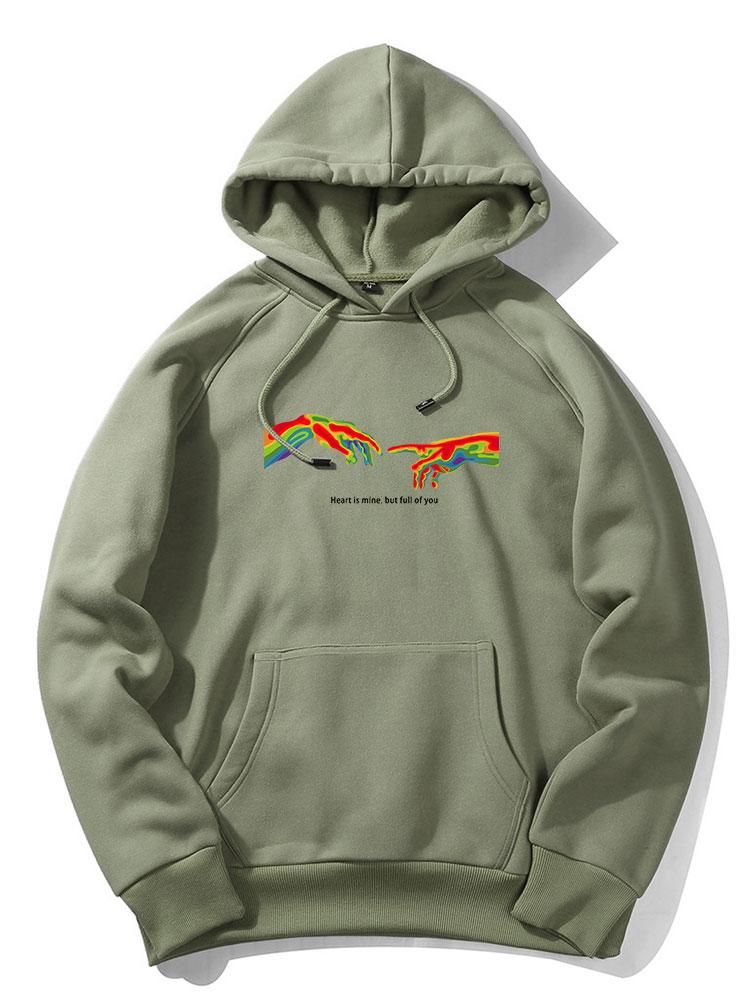 Augustus | Infrared Hand Print Hoodie - Image 2