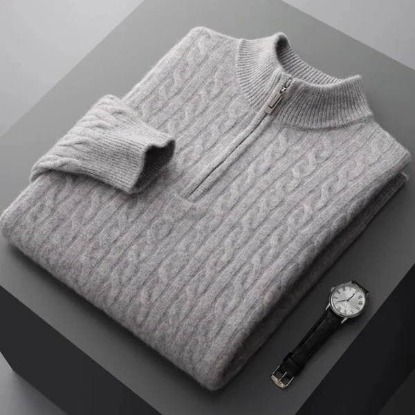 Aurelian® | Luxe Cashmere Zip Trui - Image 2