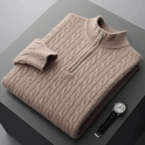 Aurelian® | Luxe Cashmere Zip Trui - Image 4