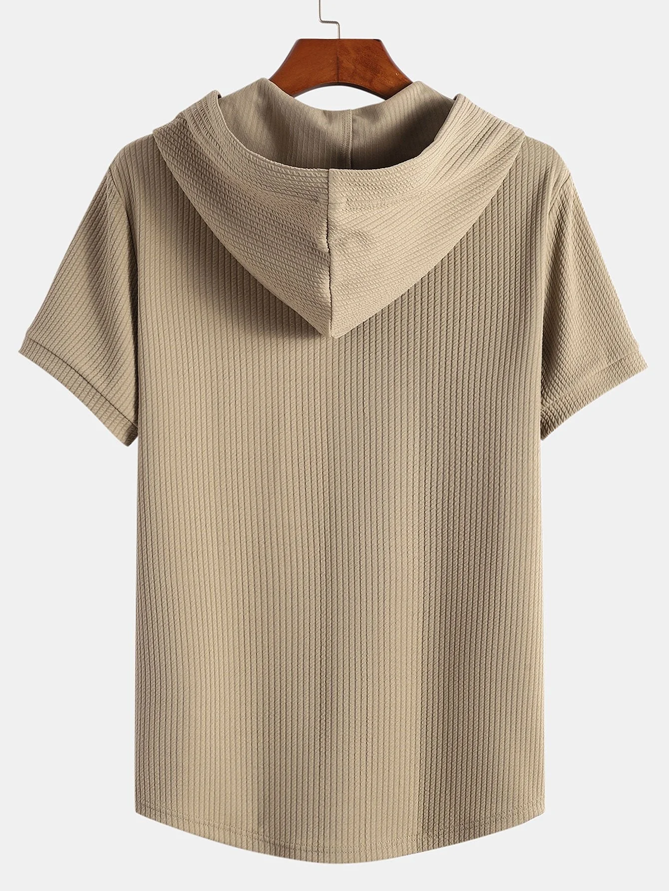 Aureliano® | Muscle Fit Ribbed Hooded T-Shirt - Image 7