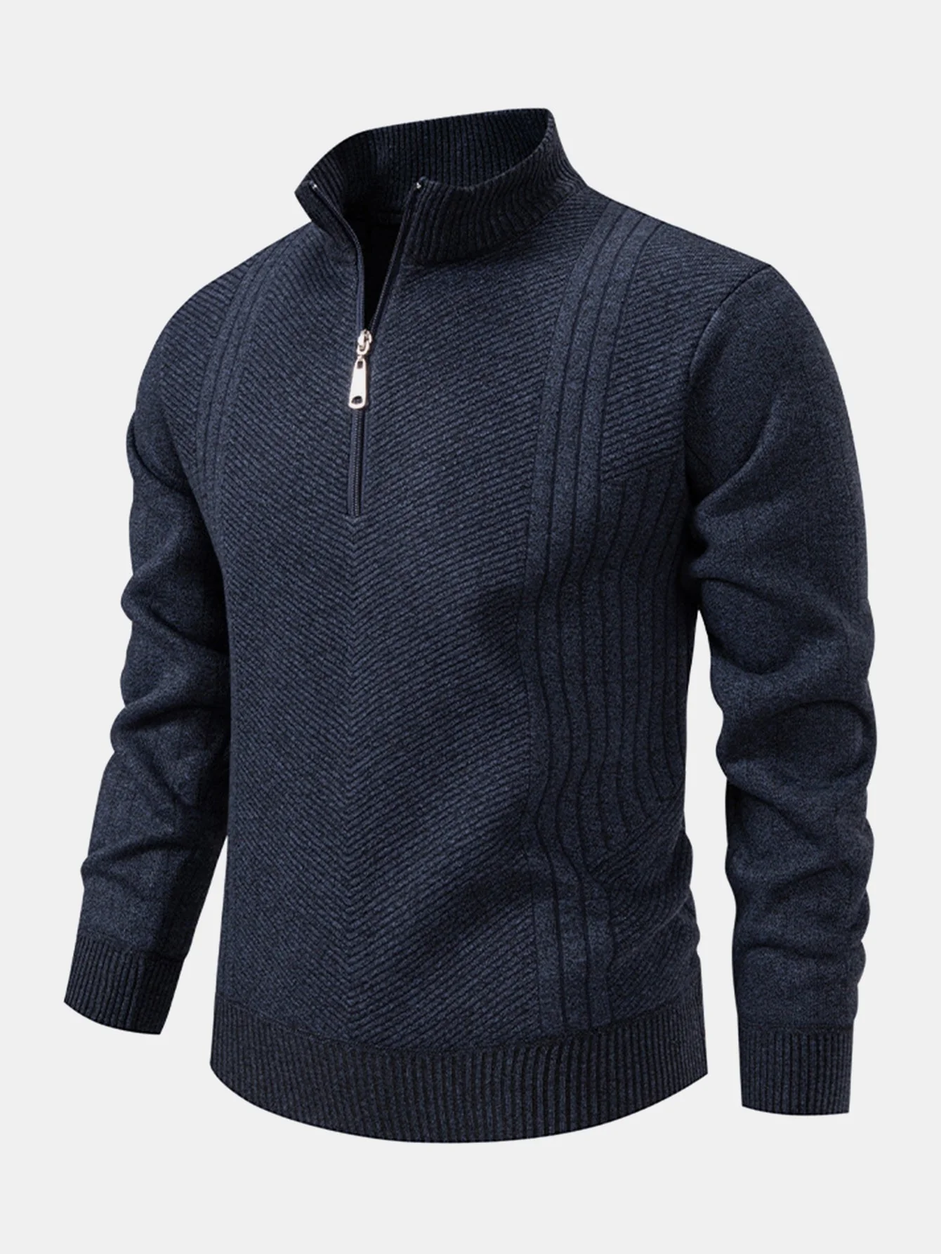 Aureliano® | Stripe Quarter Zip Sweater - Image 10