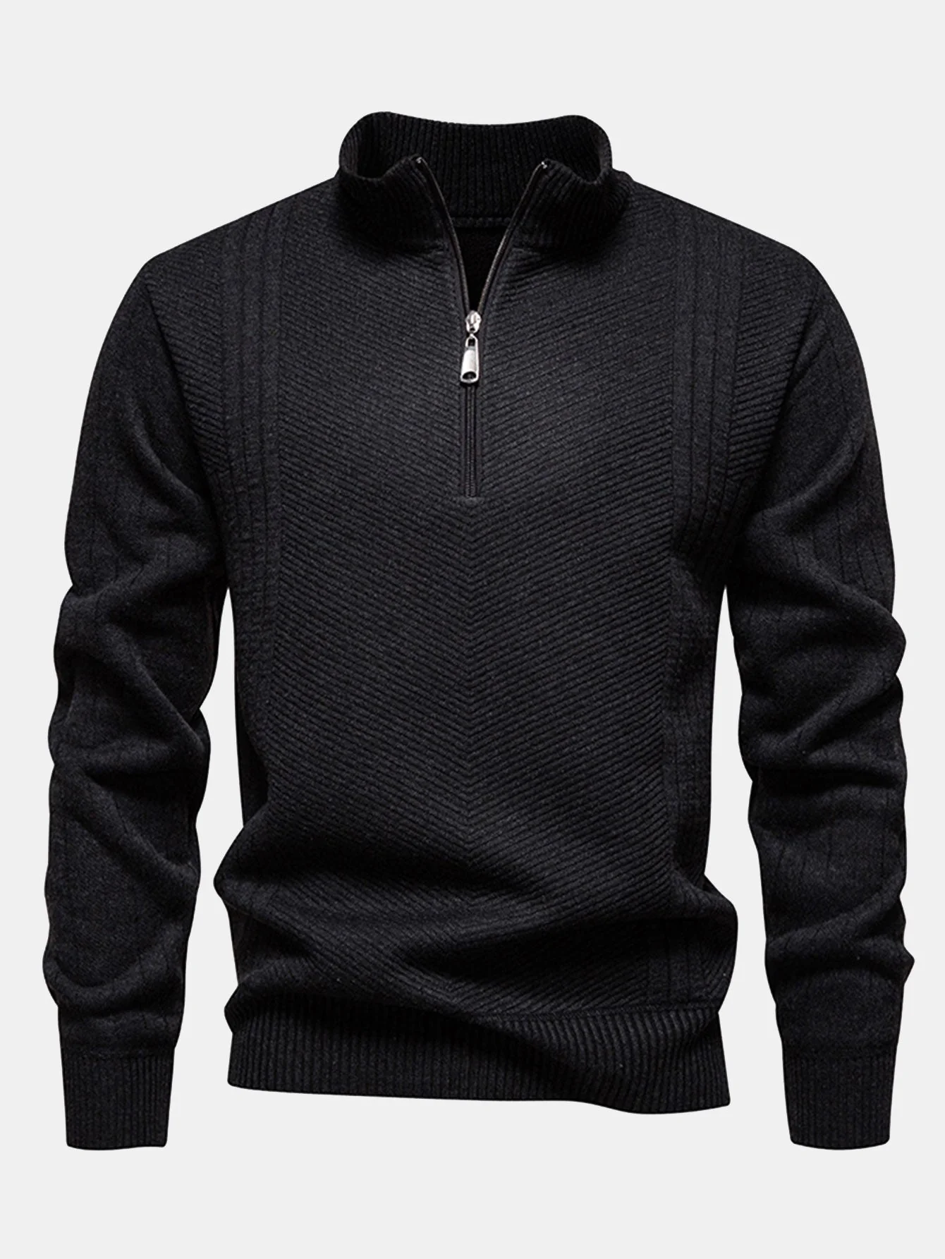 Aureliano® | Stripe Quarter Zip Sweater - Image 12