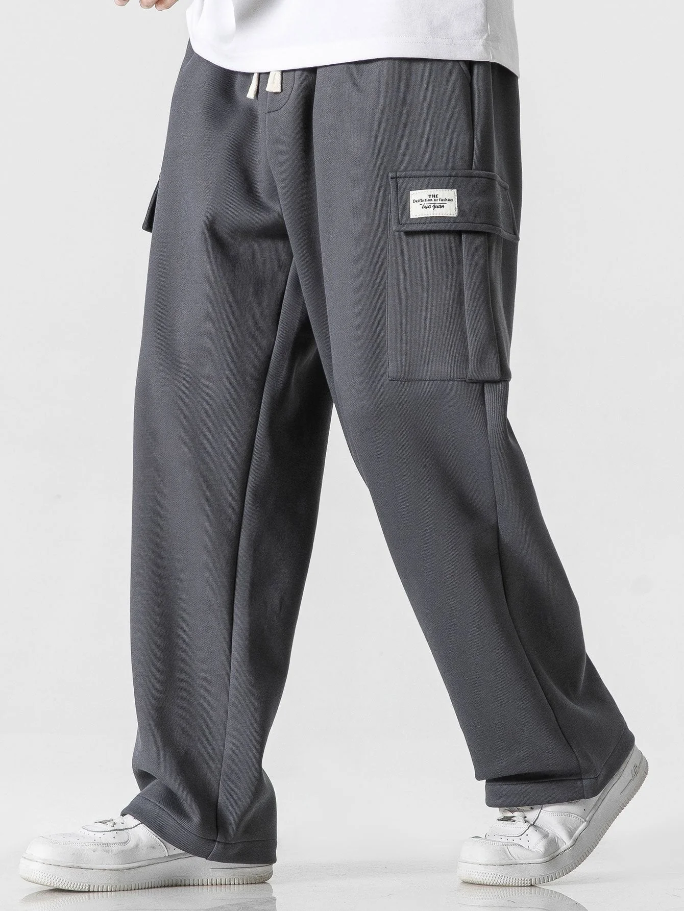Aurelien® | Relax Fit Straight Leg Jersey Cargo Pants - Image 11
