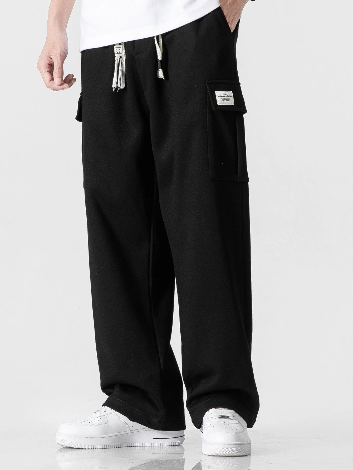 Aurelien® | Relax Fit Straight Leg Jersey Cargo Pants - Image 8