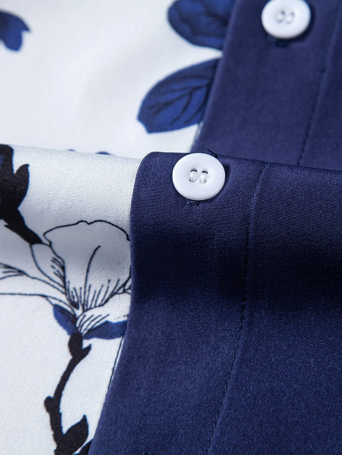 Aurelio® | Floral Patchwork Print Button Up Shirt - Image 6