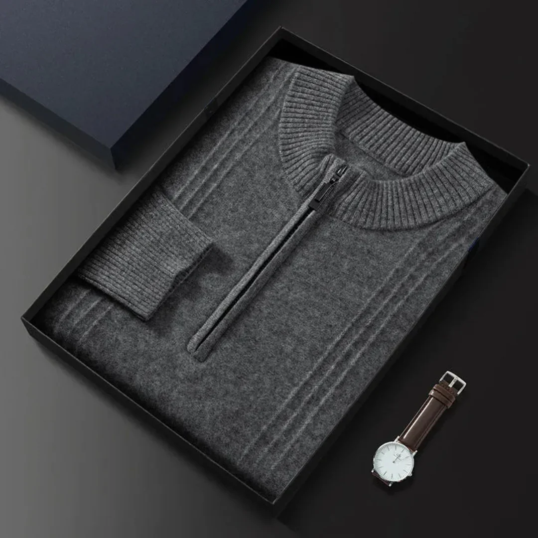 Aurelio | Zip Wool Sweater - Image 5