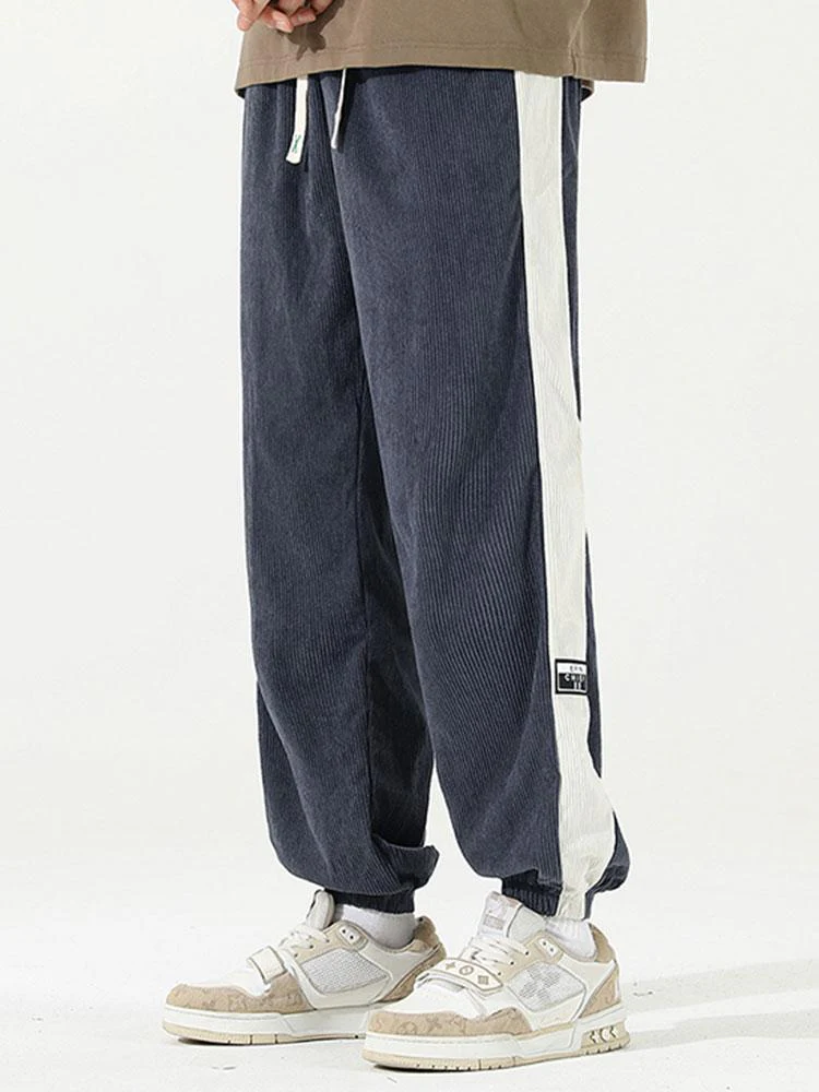 Aurick® | Side Stripe Corduroy Jogging Pants - Image 12