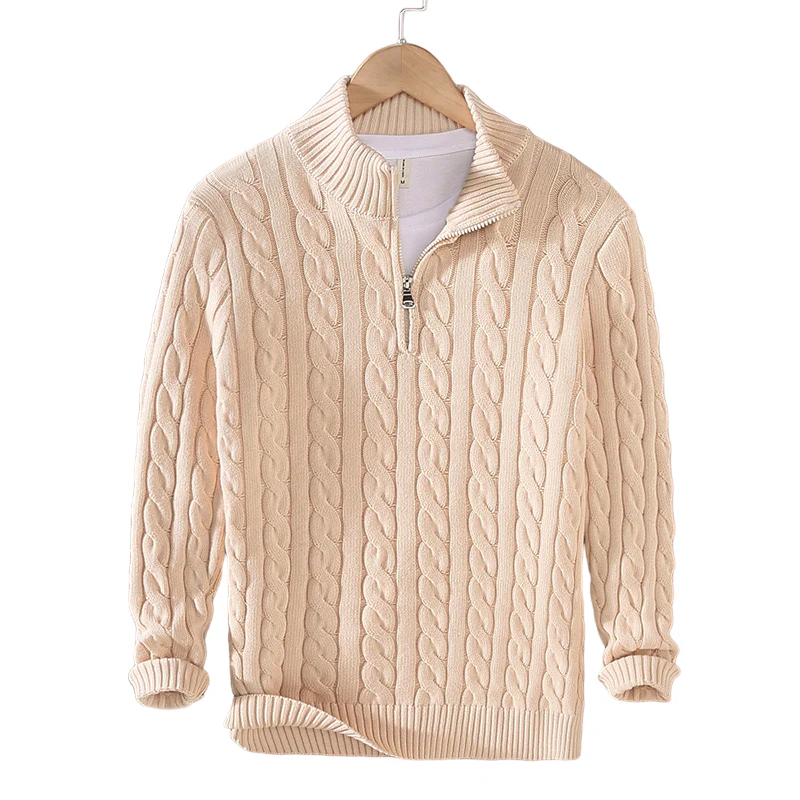 Ausonio® | Luxury Sweater With Zip - Image 12