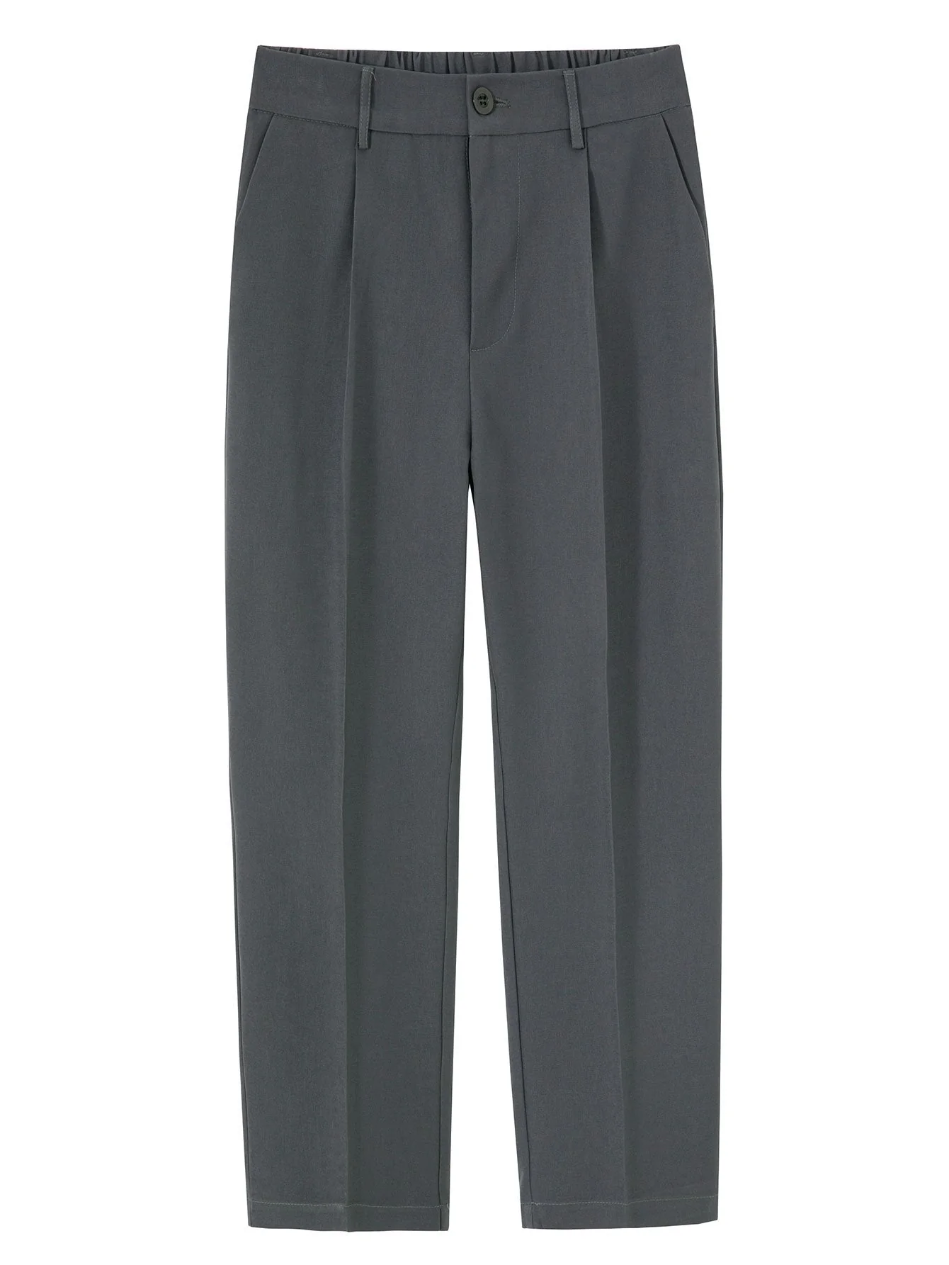 Auvray® | Relax Fit Elastic Waist Straight Leg Trousers - Image 12