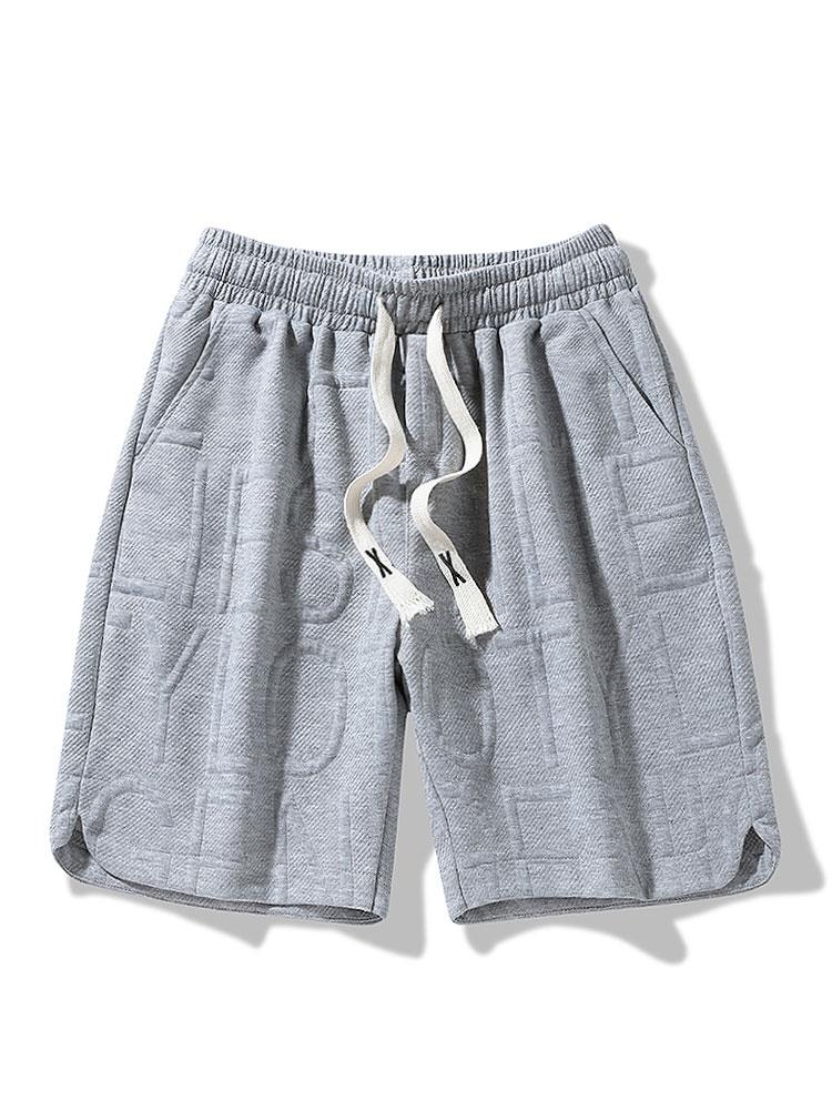 Avelino® | Letter Jacquard Warm Up Shorts - Image 3