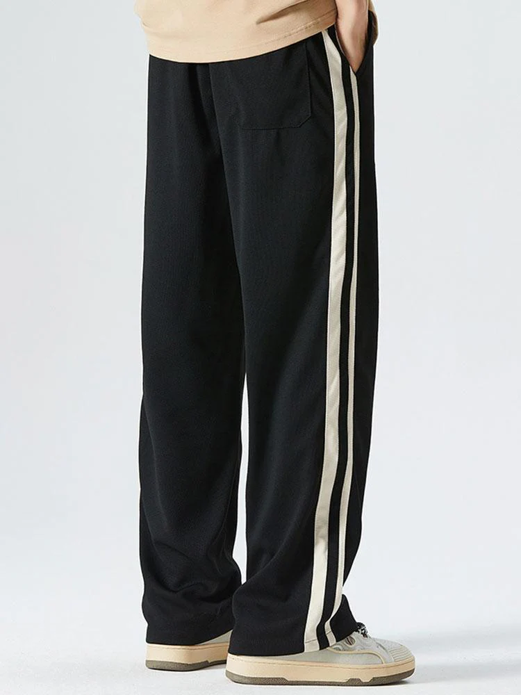 Averil® | Vintage Side Stripe Loose Fit Straight Leg Pants - Image 8