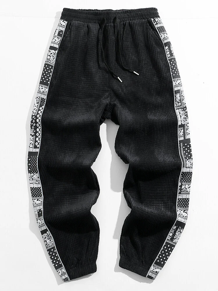 Avery® | Corduroy Paisley Print Panel Pants - Image 6