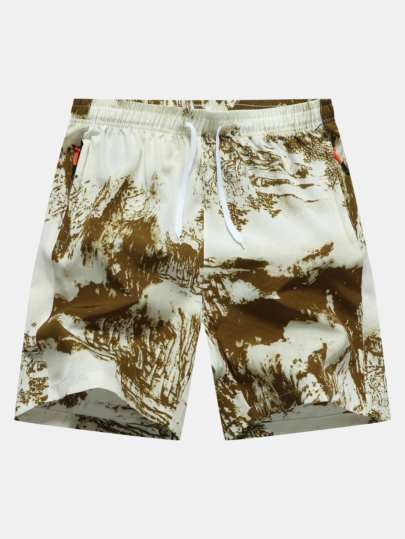 Avram® | Ink Print Zipper Pocket Shorts - Image 5