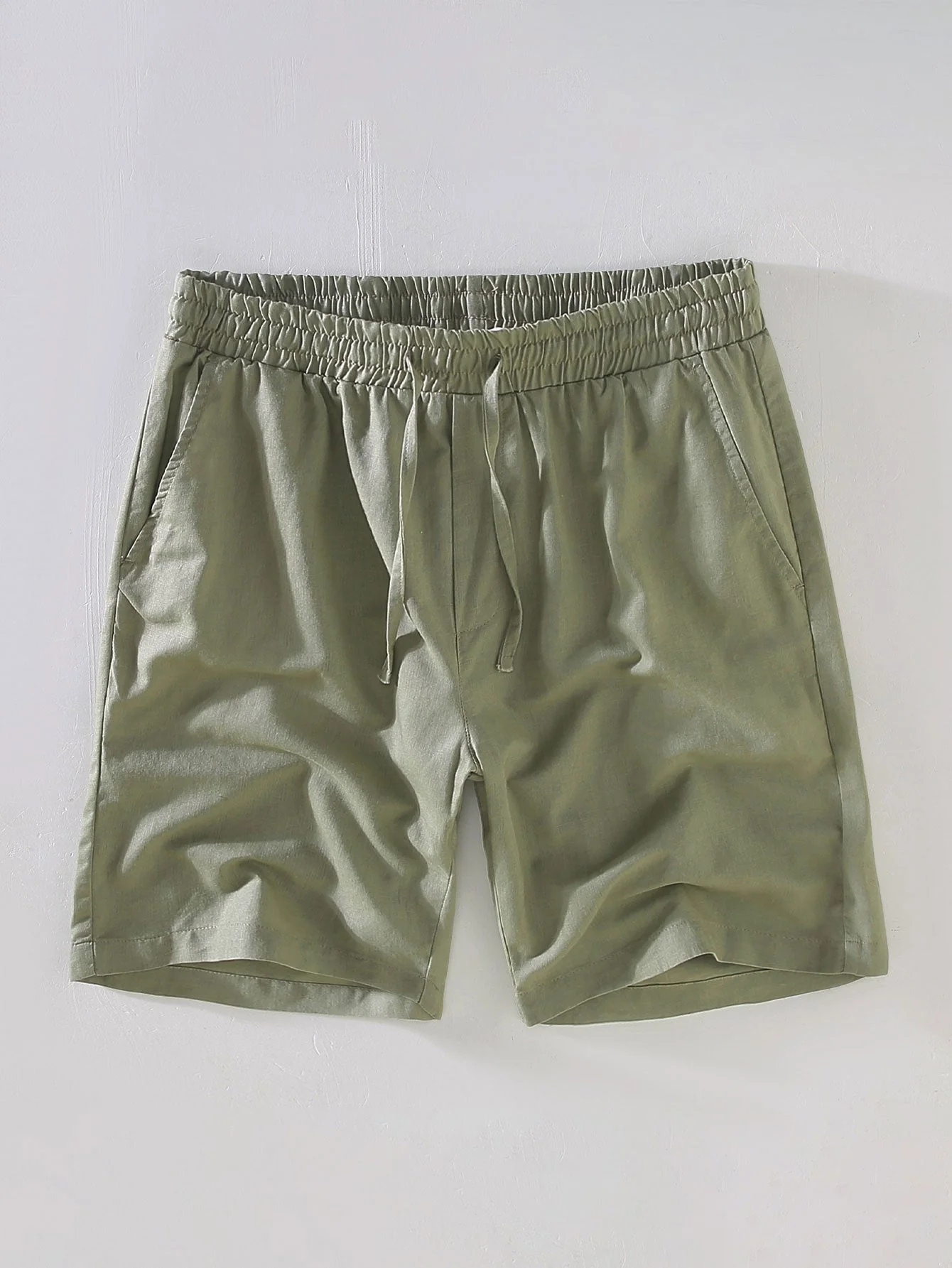 Avril® | Linen Cotton Blend Drawstring Shorts - Image 4