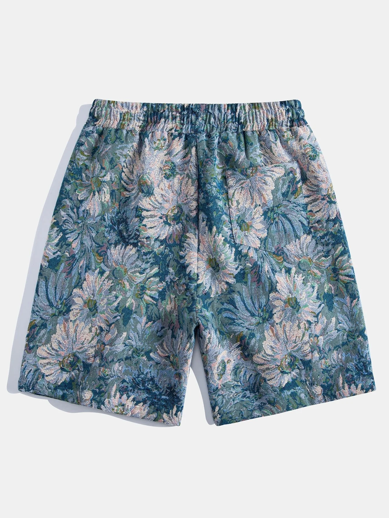 Axton® | Painted Floral Jacquard Shorts - Image 5