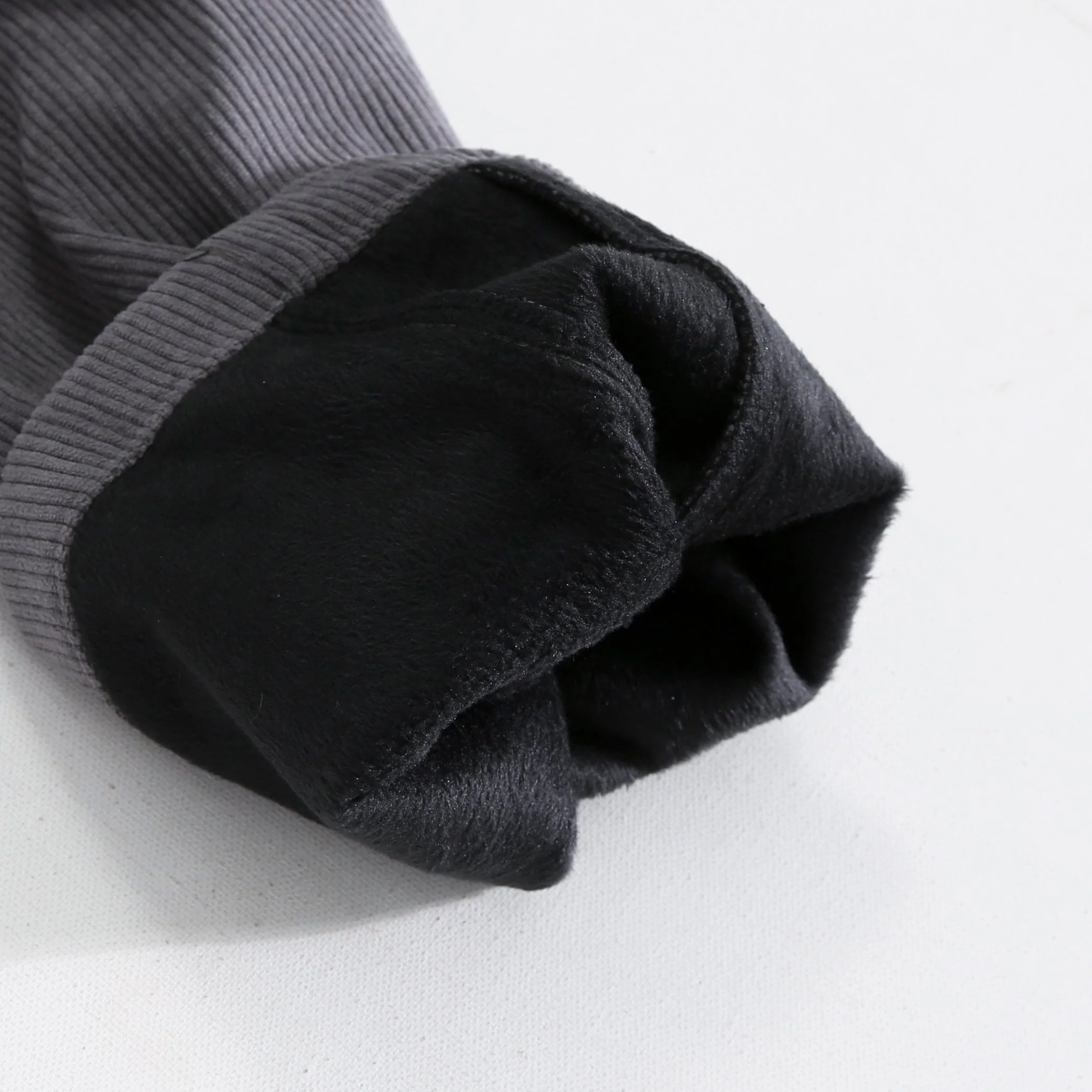 Aykut® | Polar Fleece Lined Straight Leg Corduroy Pants - Image 11