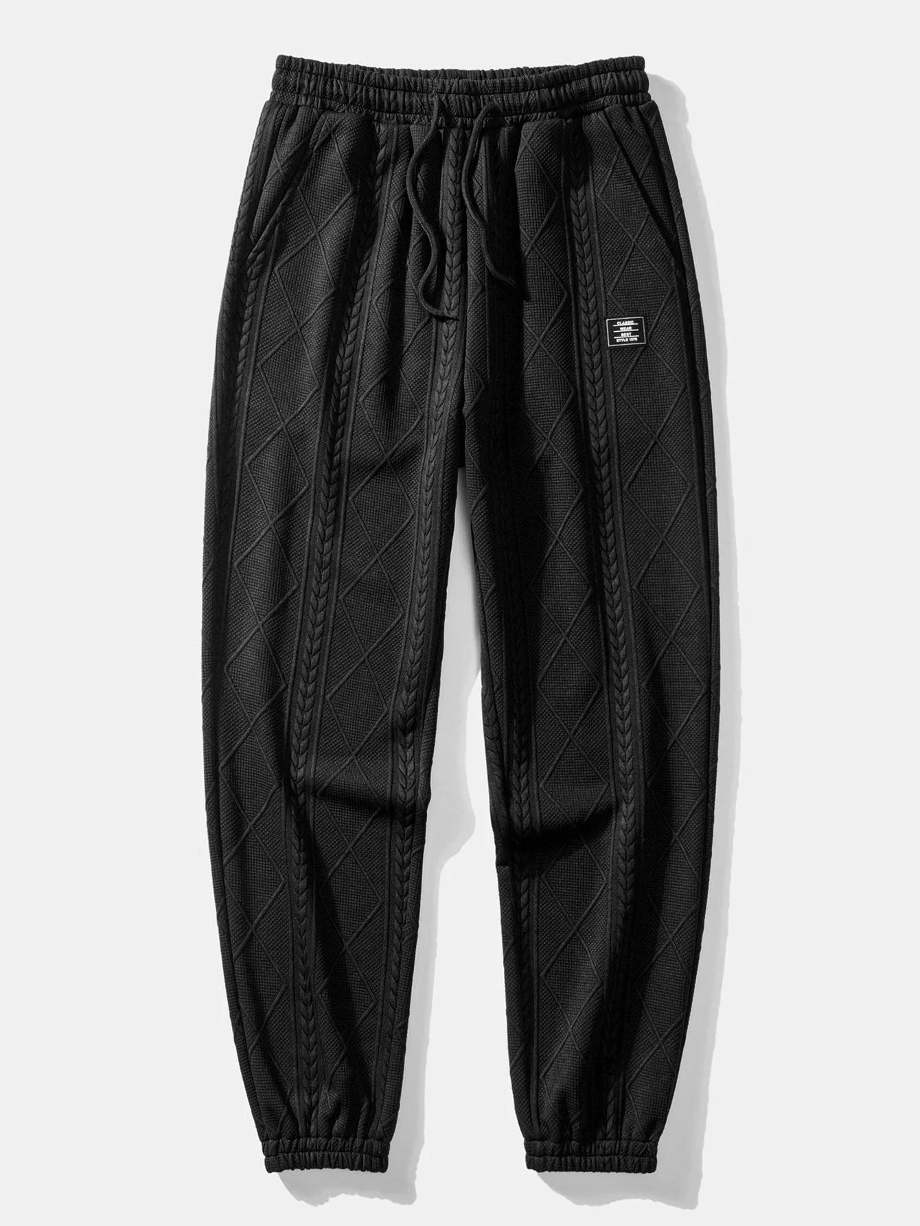 Azzedine® | Geometric Jacquard Jogger Pants - Image 3