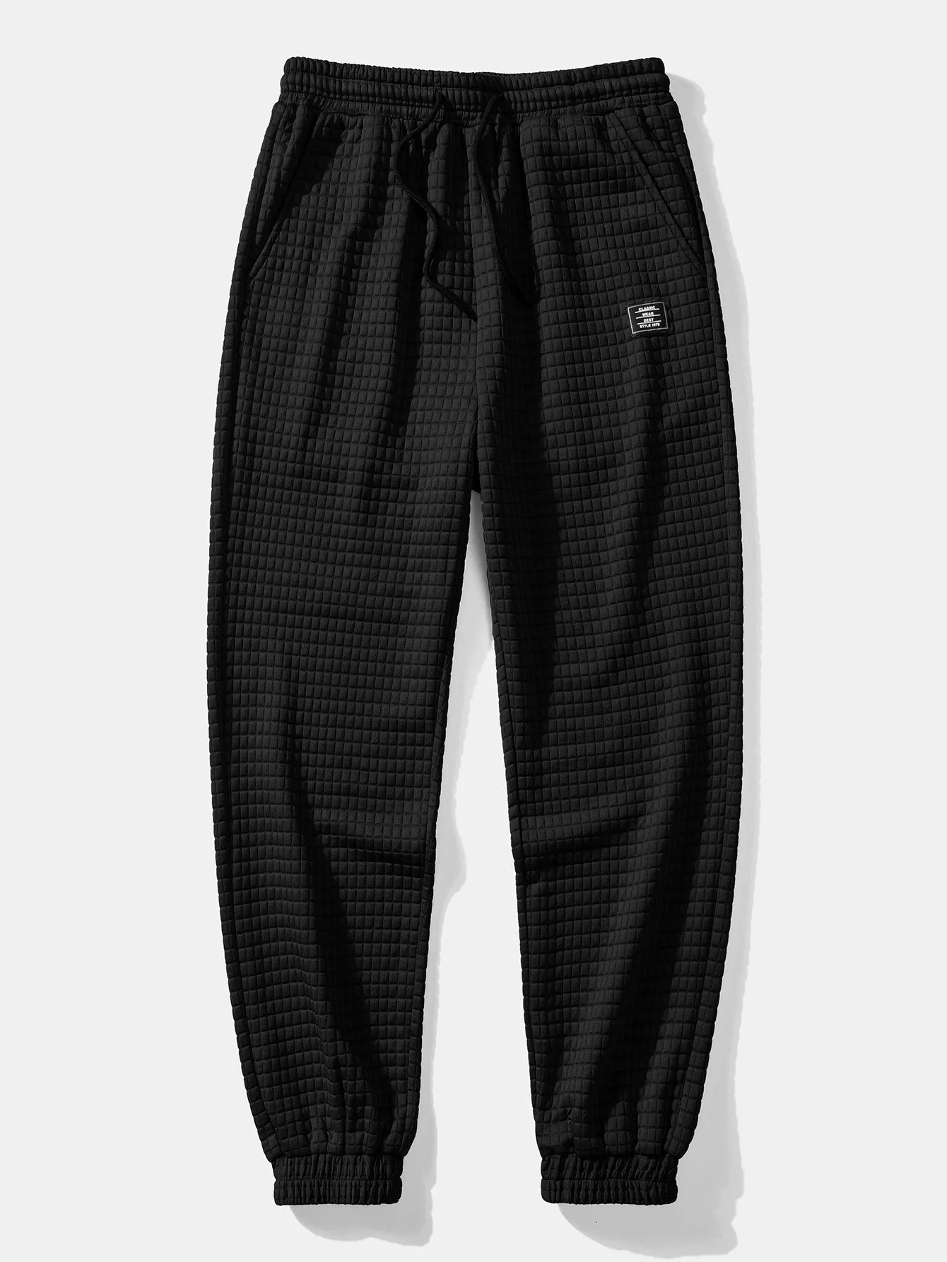 Baako® | Drawstring Waffle Jogger Pants - Image 5