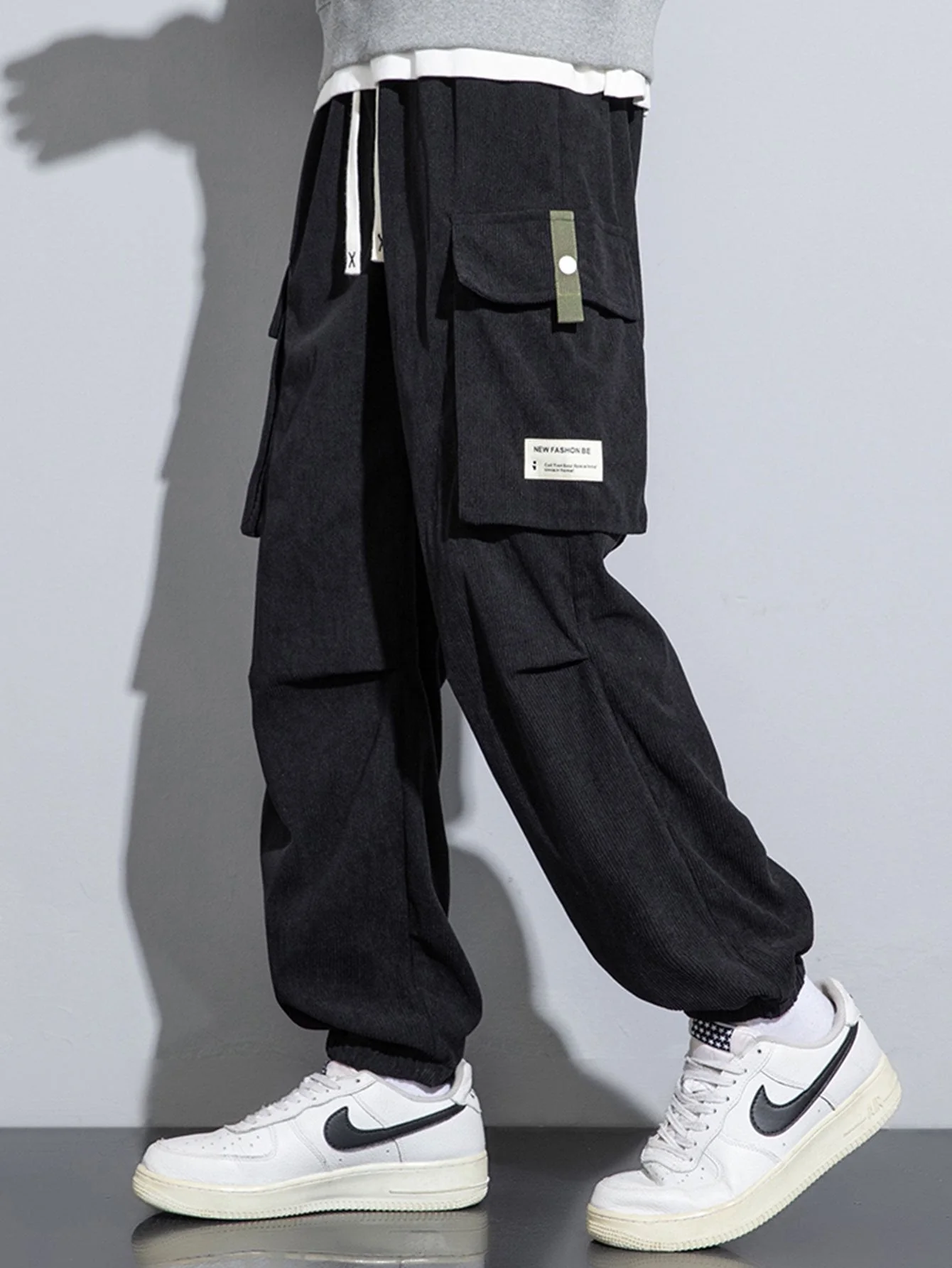 Baastian® | Corduroy Cargo Jogging Pants - Image 5