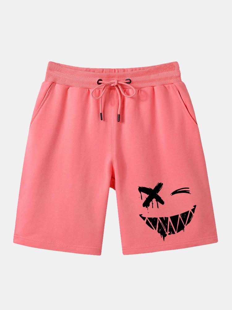 Bacon® | Dissolved Smiley Face Print Man Mid Length Shorts - Image 6