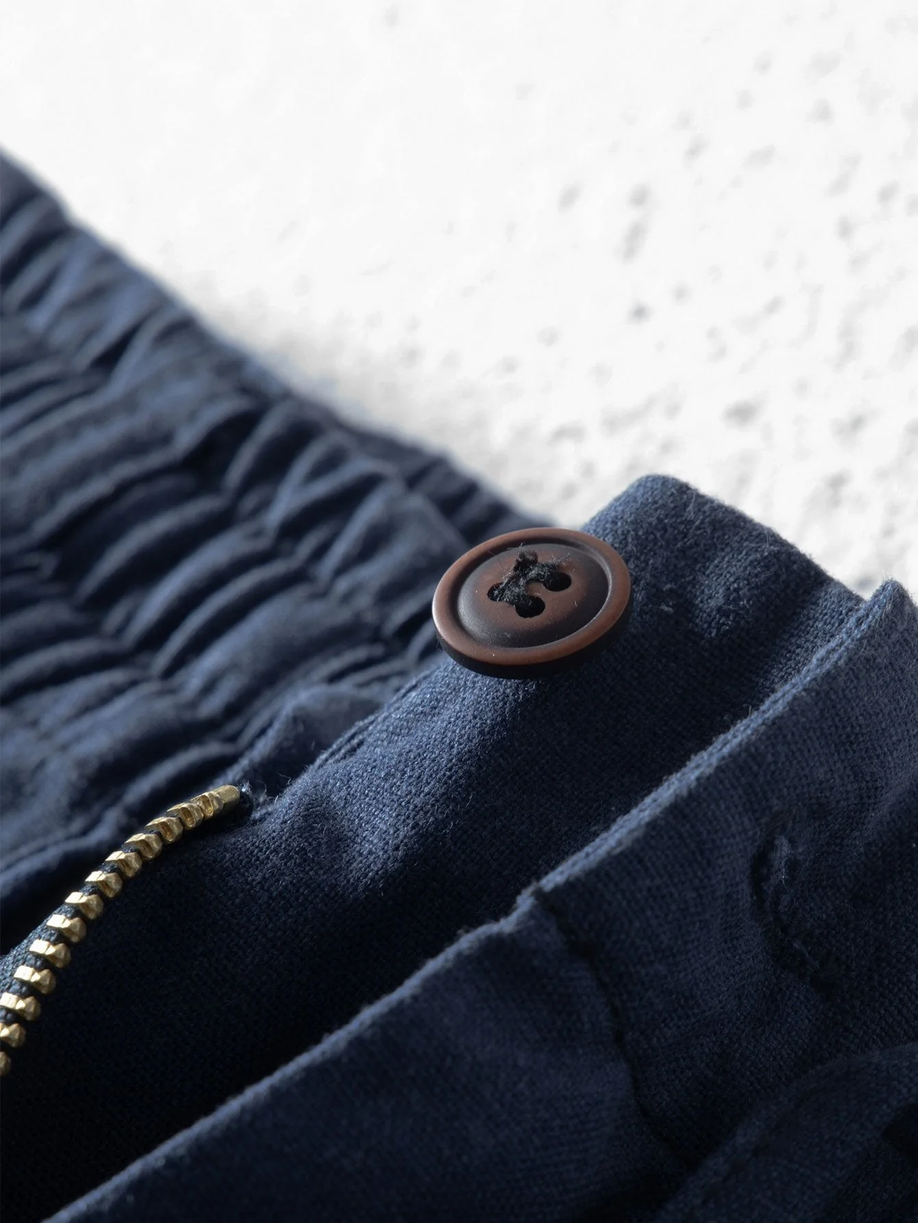Badr® | Linen Cotton Blend Drawstring Shorts - Image 8