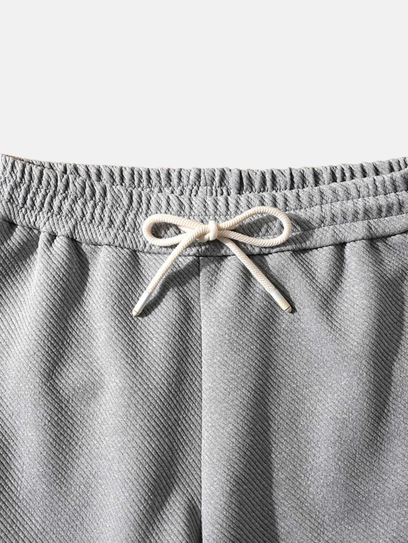 Bahman® | Loose Fit Drawstring Twill Jacquard Shorts - Image 5