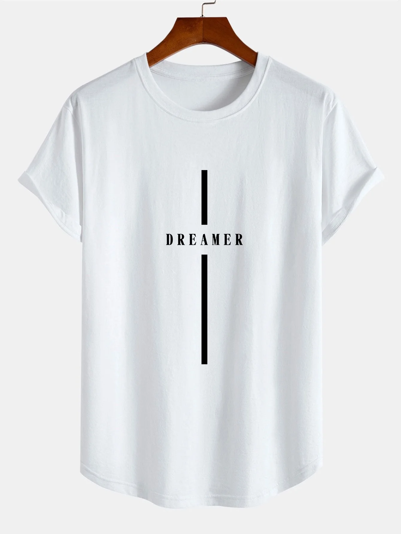Bailey® | Stripe Dreamer Print Cotton Arc Hem T-Shirt - Image 2