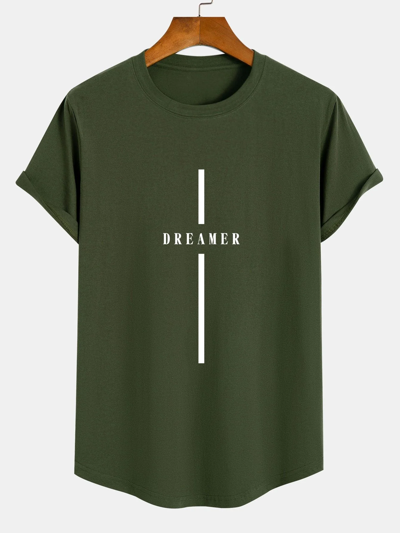 Bailey® | Stripe Dreamer Print Cotton Arc Hem T-Shirt - Image 5