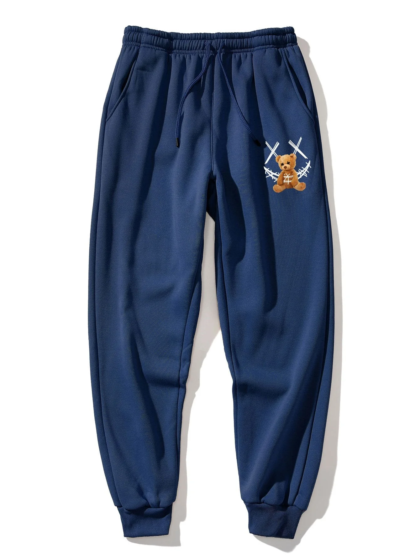 Baldomar® | Graffiti Smiley Bear Print Jogger Pants - Image 6