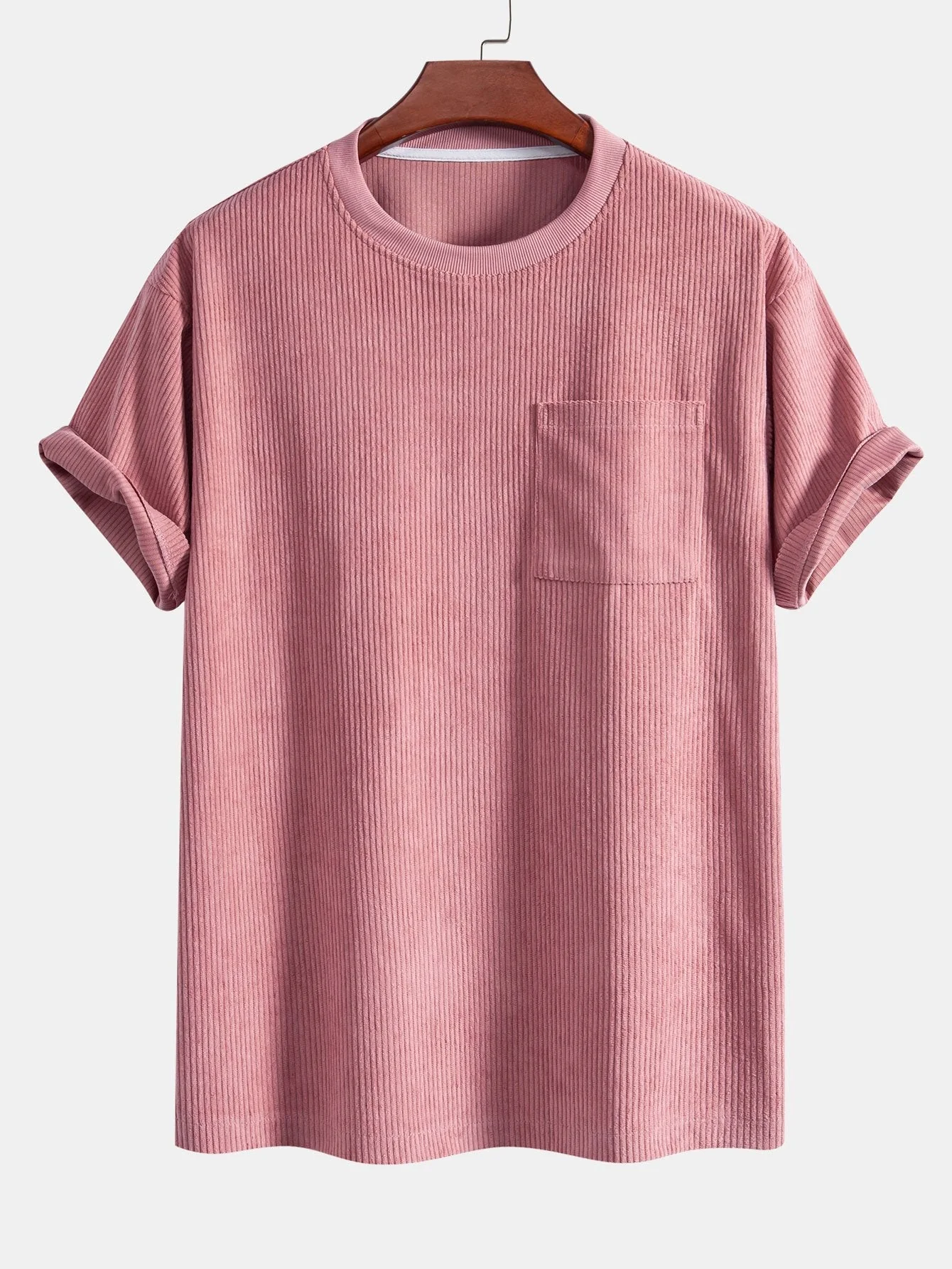 Baltasar® | Corduroy Oversize T-Shirt With Pocket & Shorts - Image 4