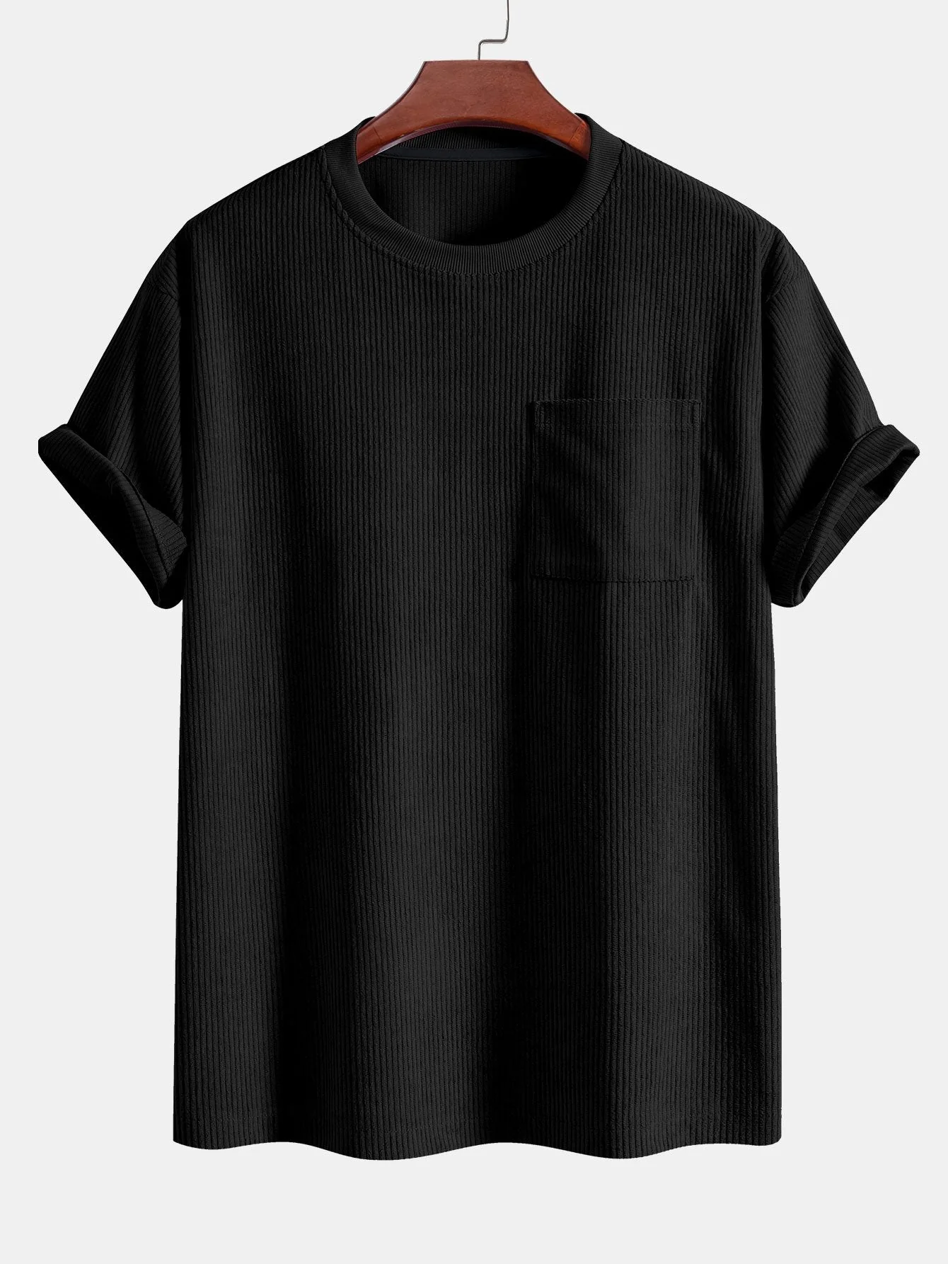Baltasar® | Corduroy Oversize T-Shirt With Pocket & Shorts - Image 6