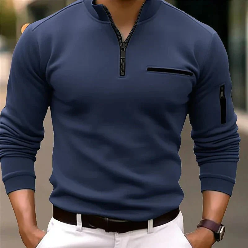 Baltasar® | Modern Polo With Zip Details - Image 3