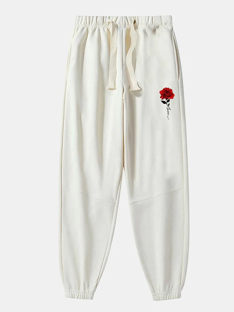 Baltsar® | Rose Print Cotton Blend Jogger Pants - Image 2