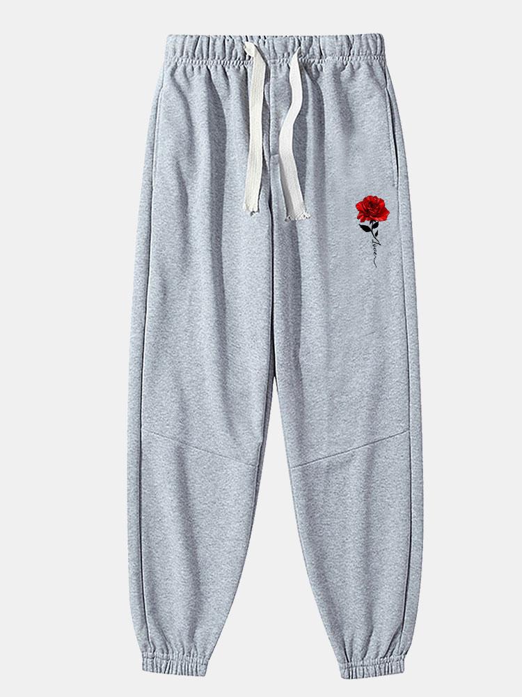 Baltsar® | Rose Print Cotton Blend Jogger Pants - Image 5