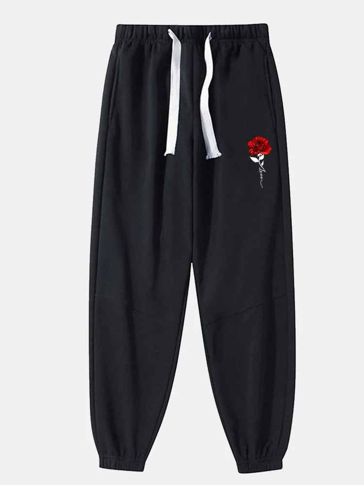 Baltsar® | Rose Print Cotton Blend Jogger Pants - Image 7