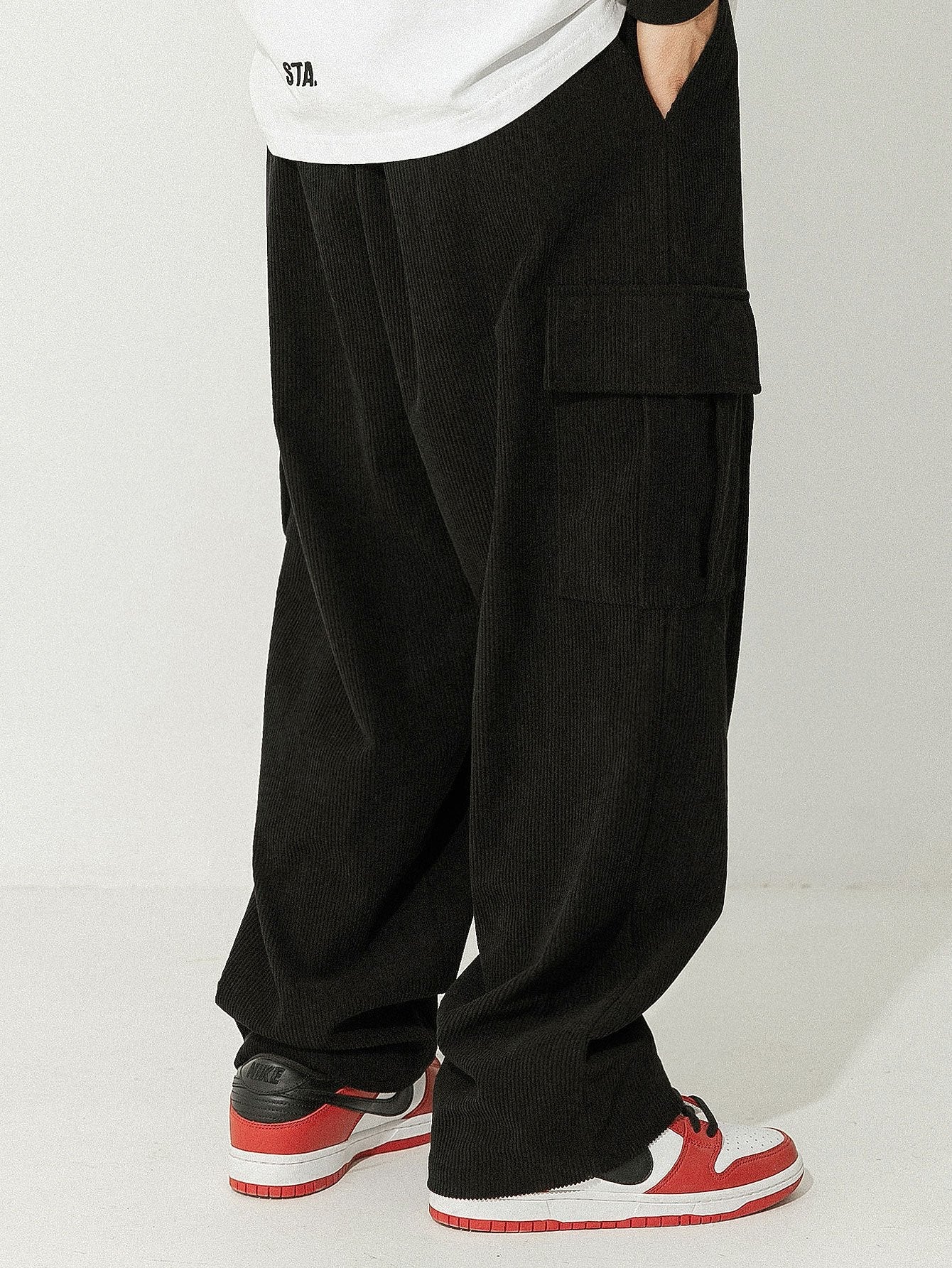 Banville® | Loose Fit Corduroy Cargo Pants - Image 7