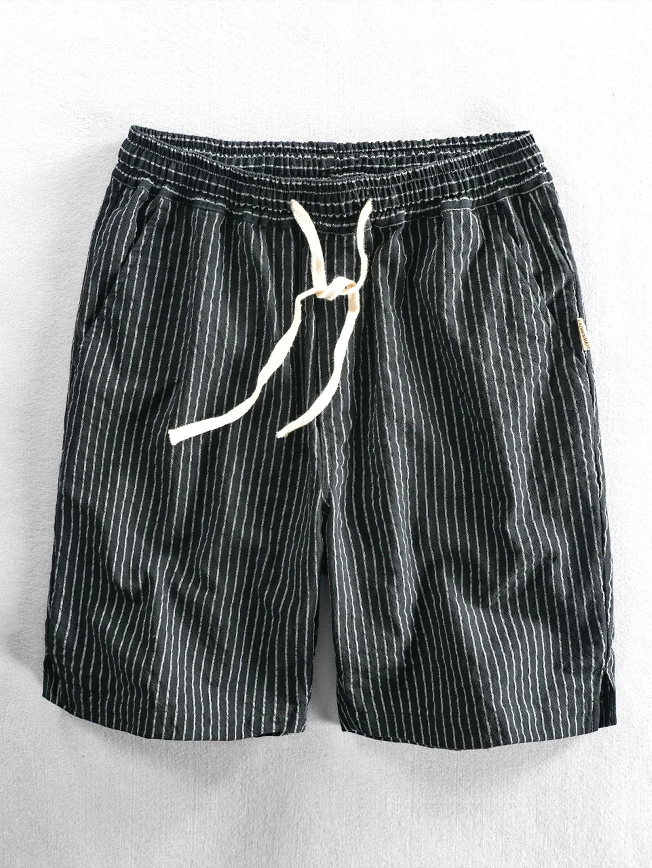 Barany® | Cotton Drawstring Striped Shorts - Image 2