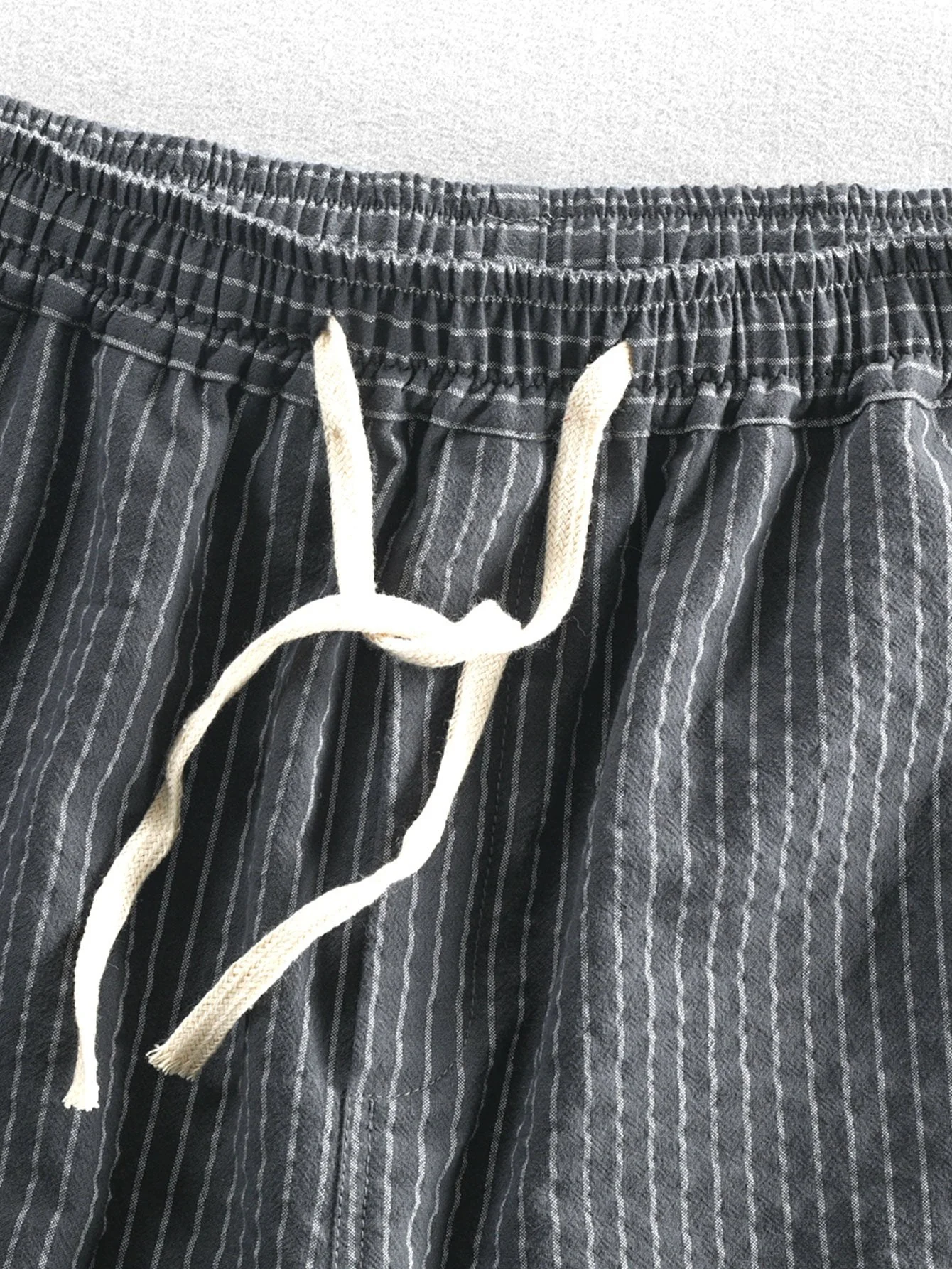 Barany® | Cotton Drawstring Striped Shorts - Image 7