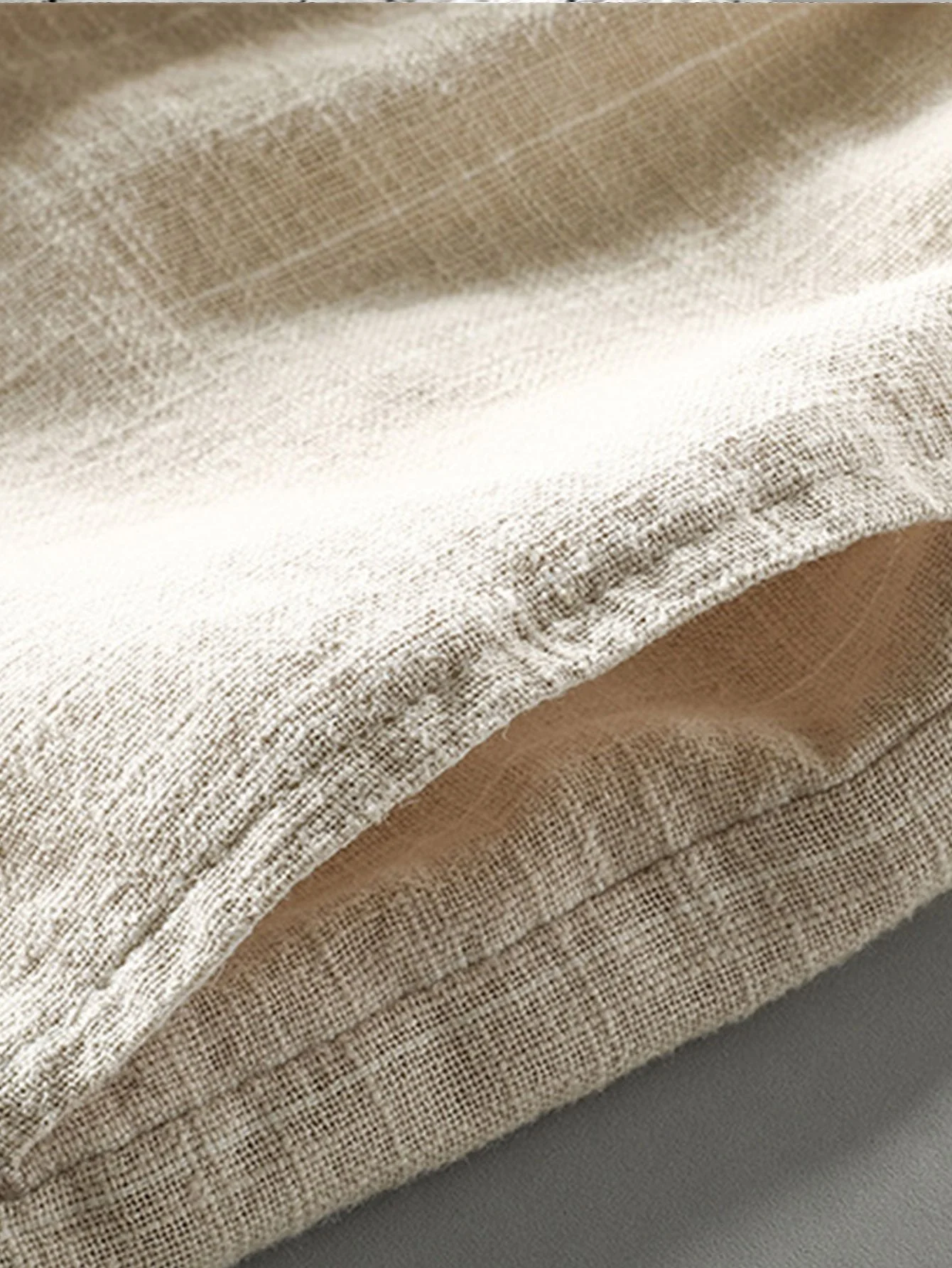 Barath® | Linen Cotton Blend Drawstring Striped Shorts - Image 8