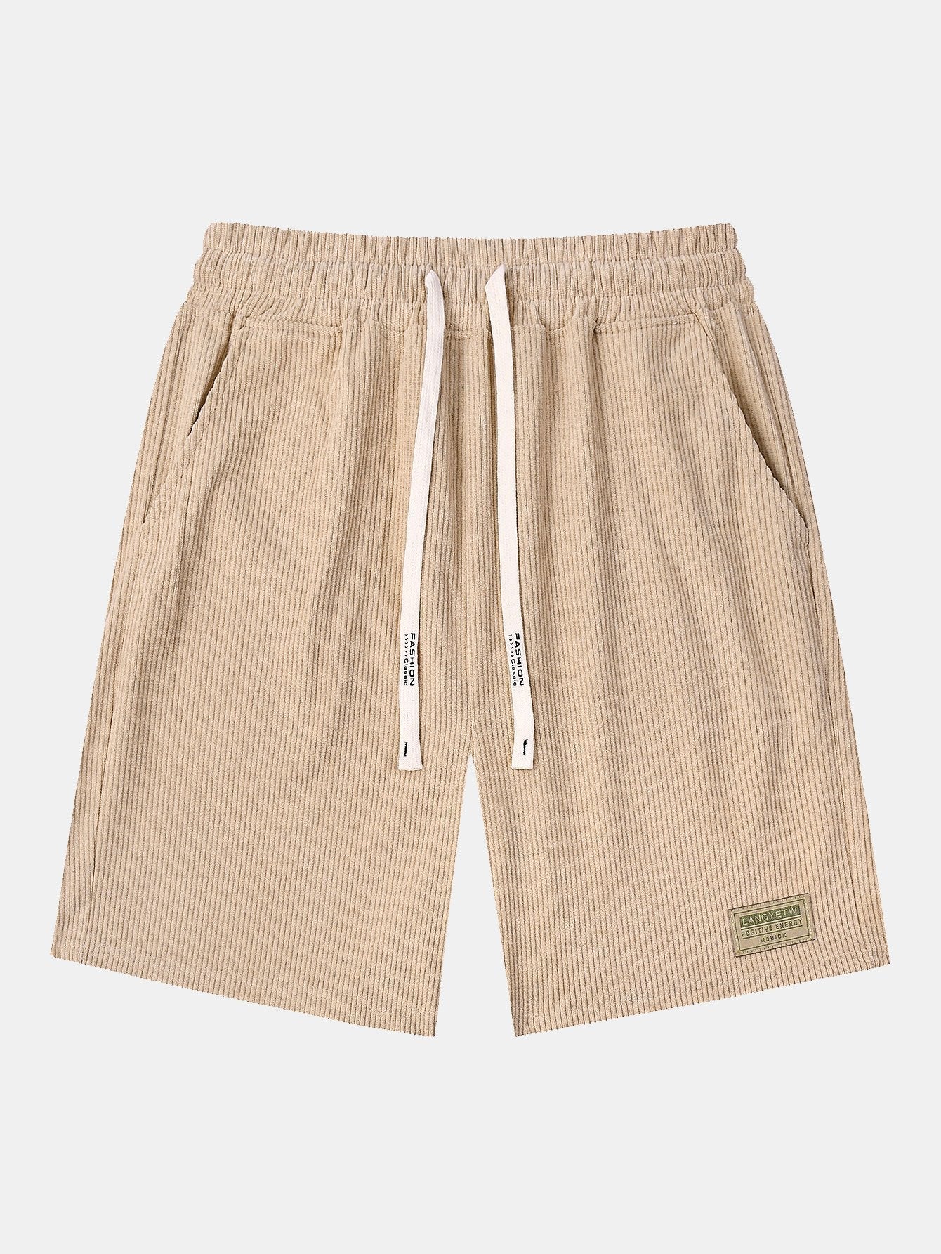 Barbour® | Corduroy Drawstring Shorts With Letter Label - Image 5