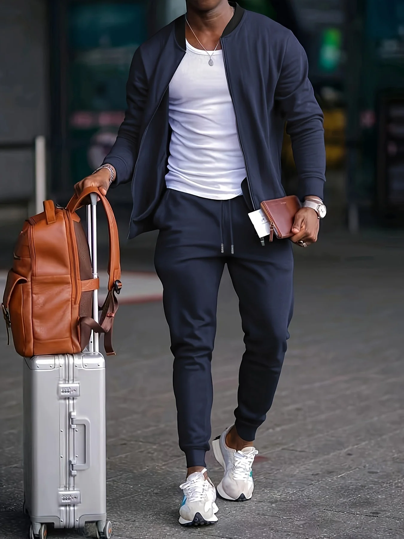 Bardo® | Men Tracksuits With Zip Jacket & Drawstring Joggers - Image 2