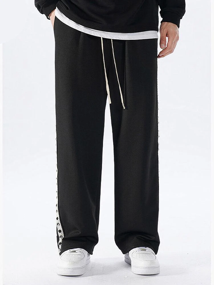 Bardo® | Side Webbing Panel Relax Fit Straight Leg Trousers - Image 3