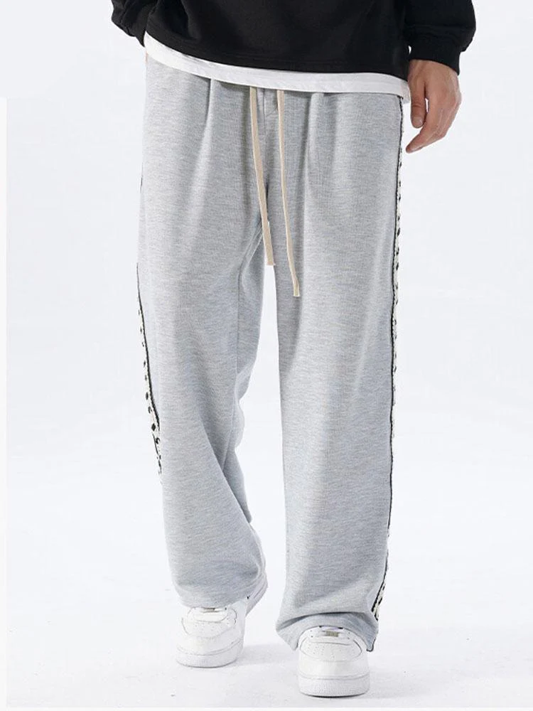 Bardo® | Side Webbing Panel Relax Fit Straight Leg Trousers - Image 5